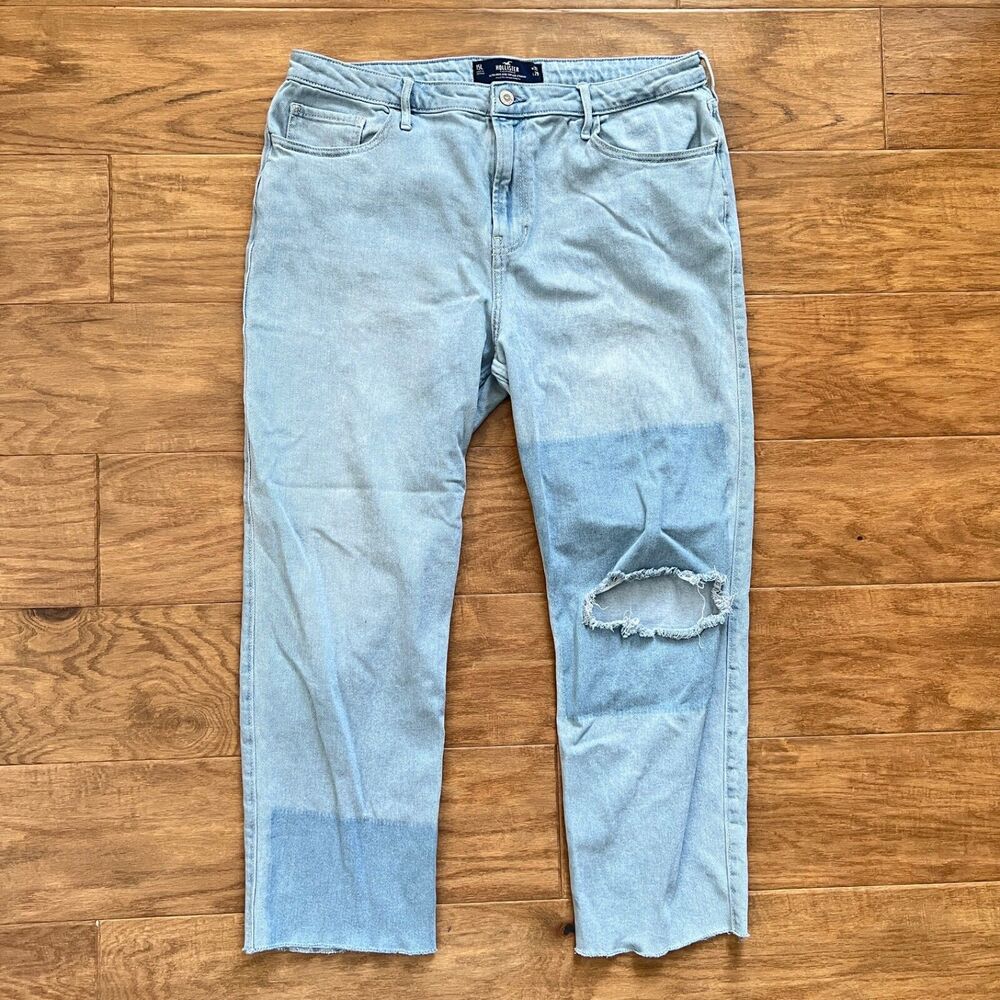 Hollister Jeans Size 32x29 15L Long Ultra High-Rise Vintage Straight Light Wash